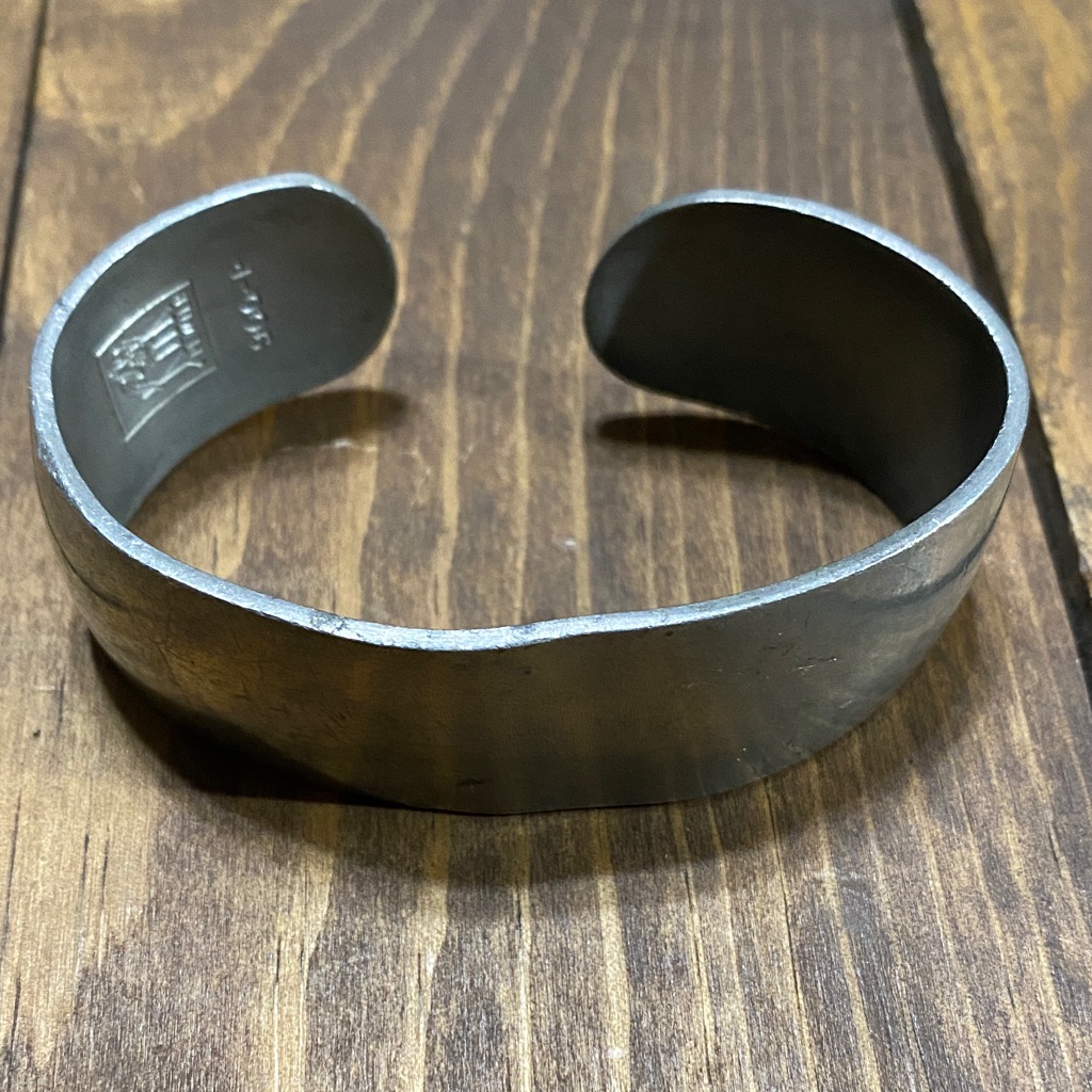 Vintage Kirk Stieff Pewter Cuff Bracelet